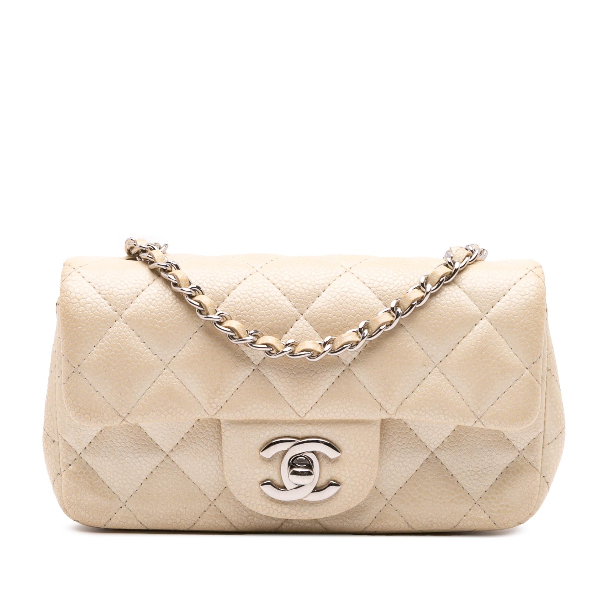 Chanel Extra Mini Rectangular Classic Caviar Single Flap