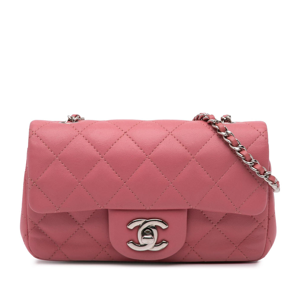 Chanel Extra Mini Rectangular Classic Lambskin Single Flap