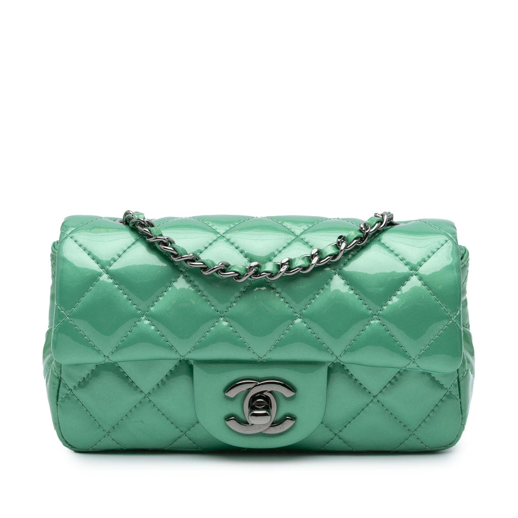 Chanel Extra Mini Rectangular Classic Patent Single Flap