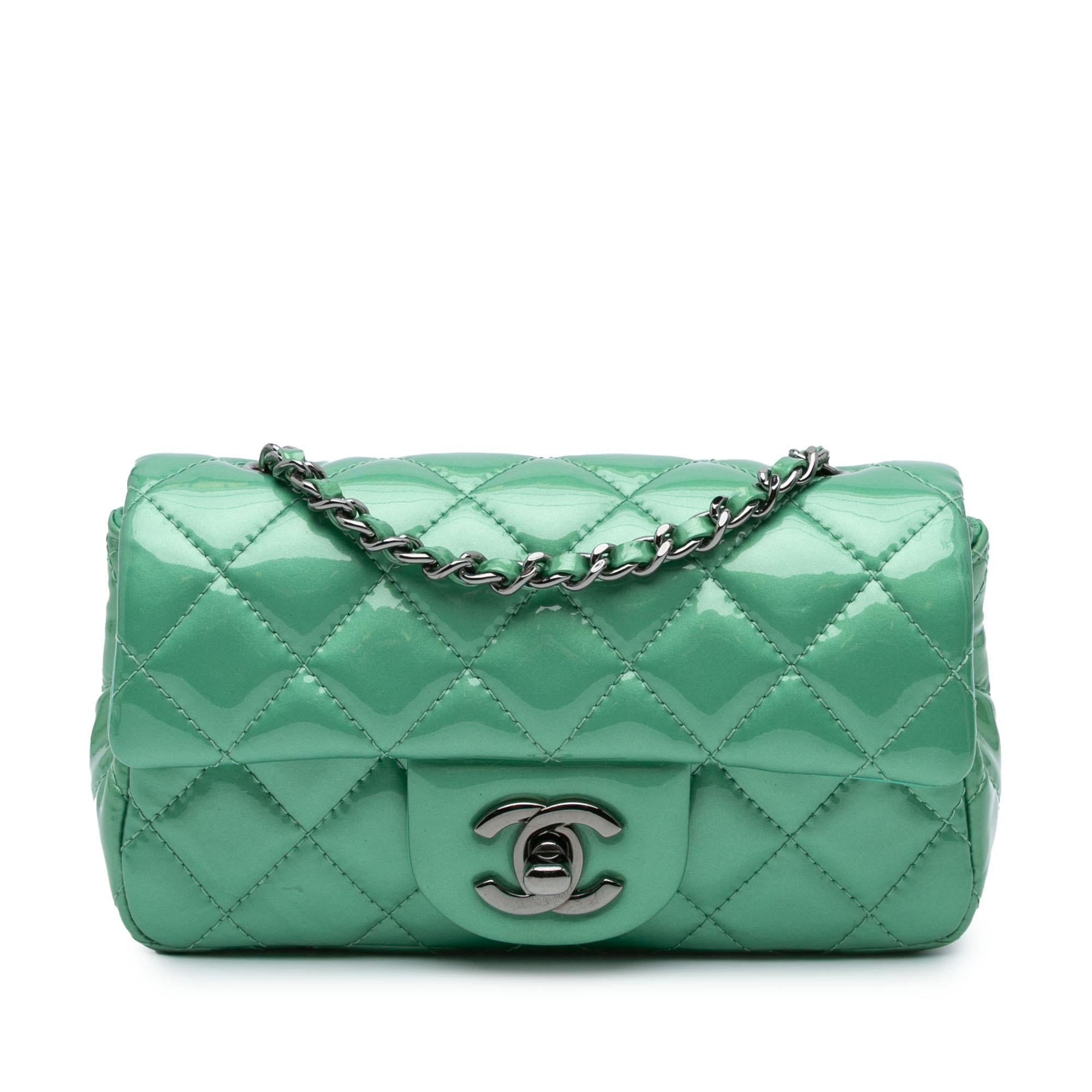 Chanel Extra Mini Rectangular Classic Patent Single Flap