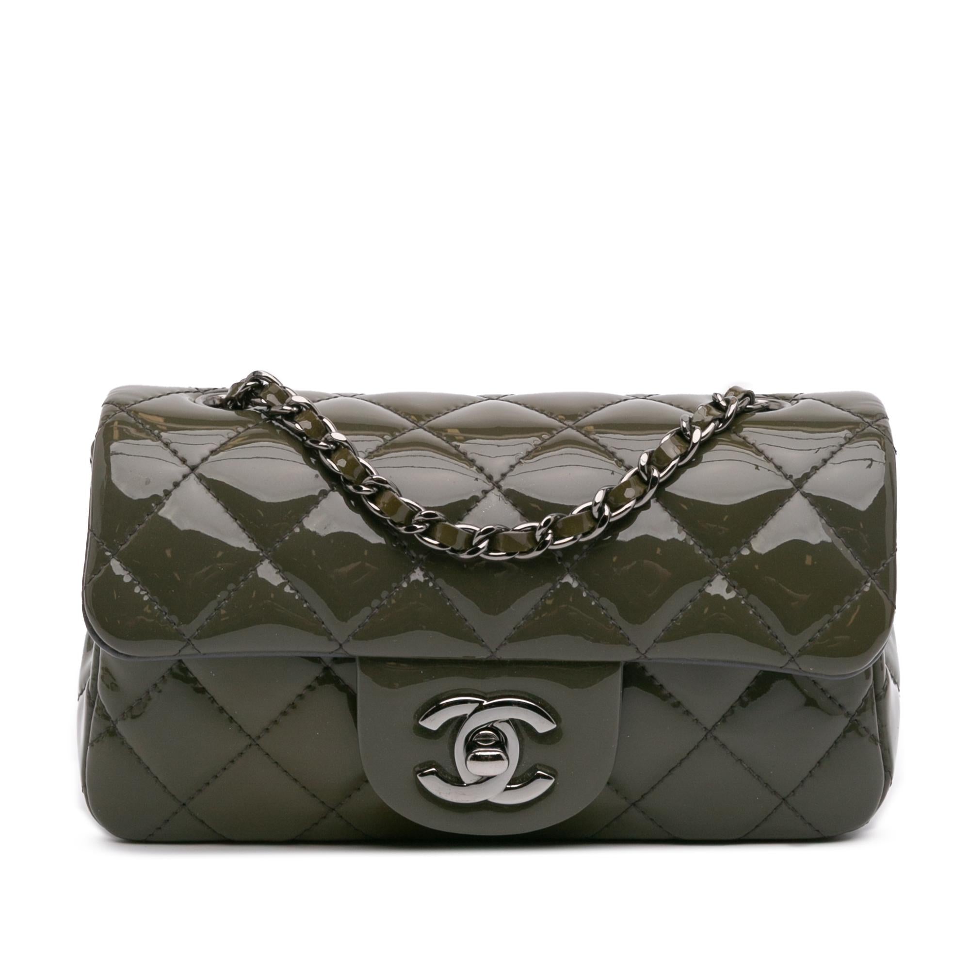 Chanel Extra Mini Rectangular Classic Patent Single Flap