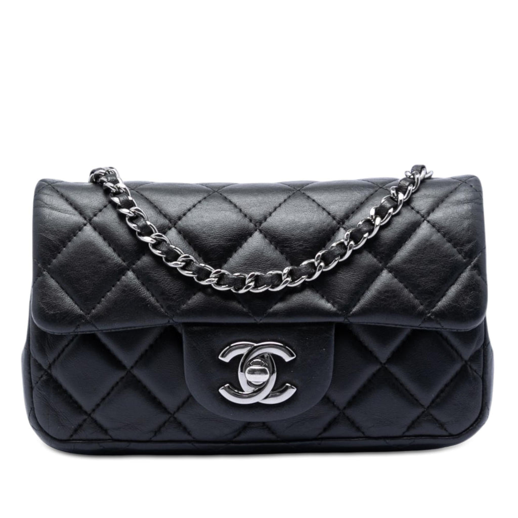 Chanel Extra Mini Rectangular Quilted Lambskin Flap