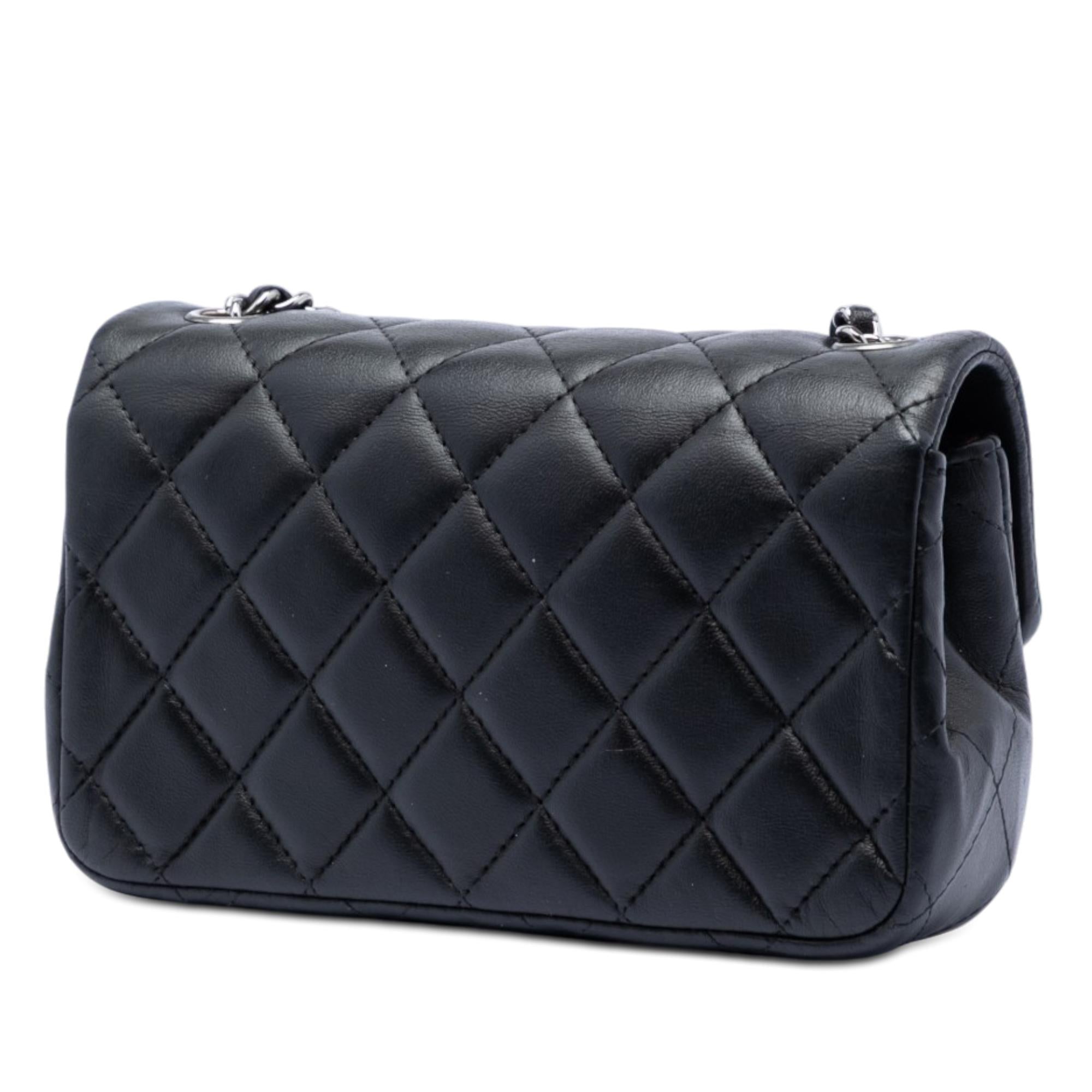 Chanel Extra Mini Rectangular Quilted Lambskin Flap