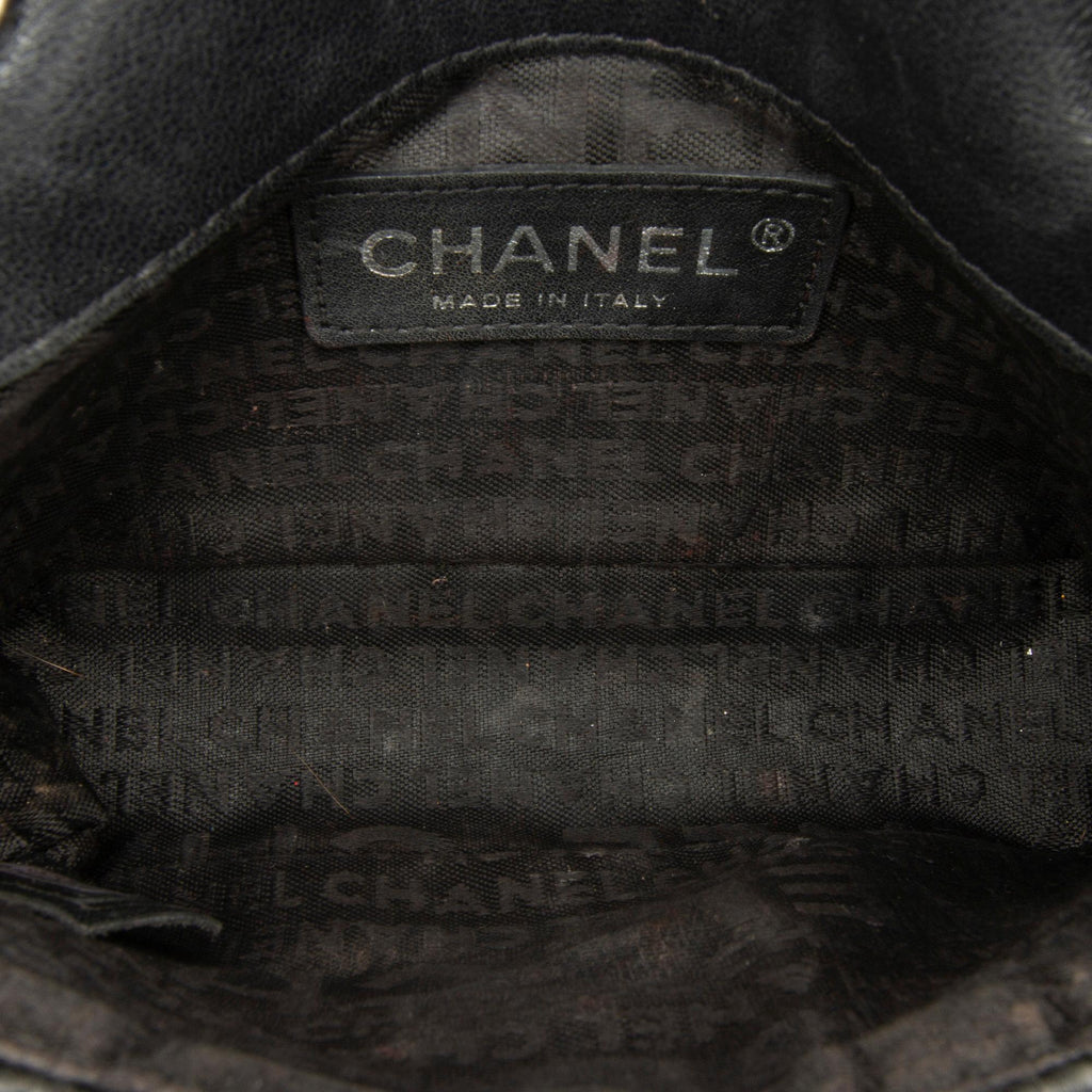 Chanel Extra Mini Satin Choco Bar Charms Flap Bag