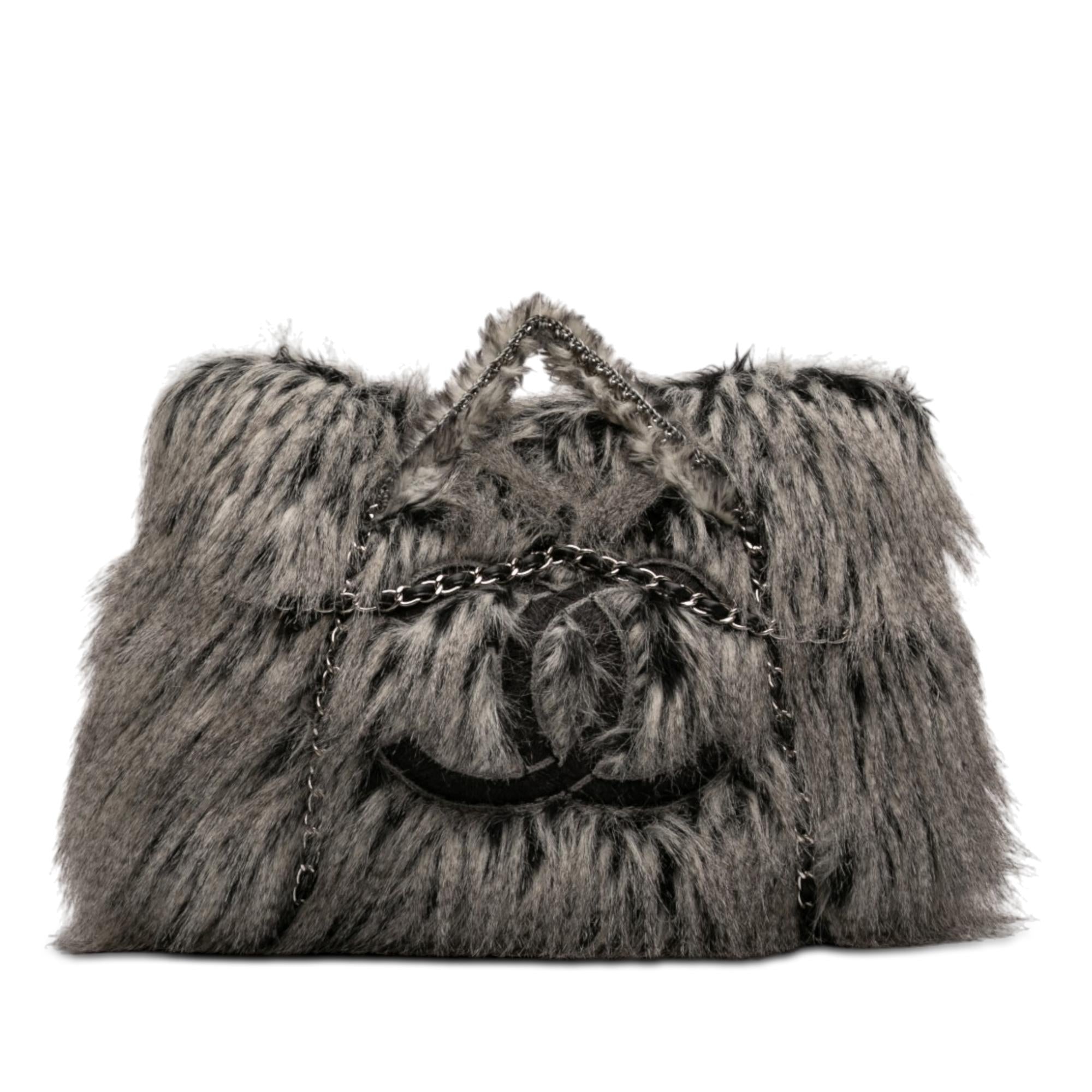 Chanel Faux Fur Arctic Fantasy Tote