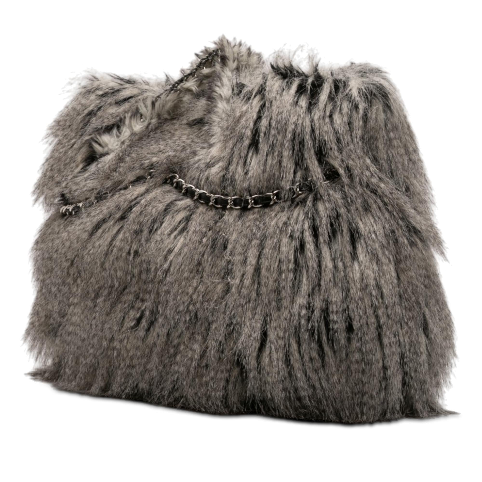 Chanel Faux Fur Arctic Fantasy Tote