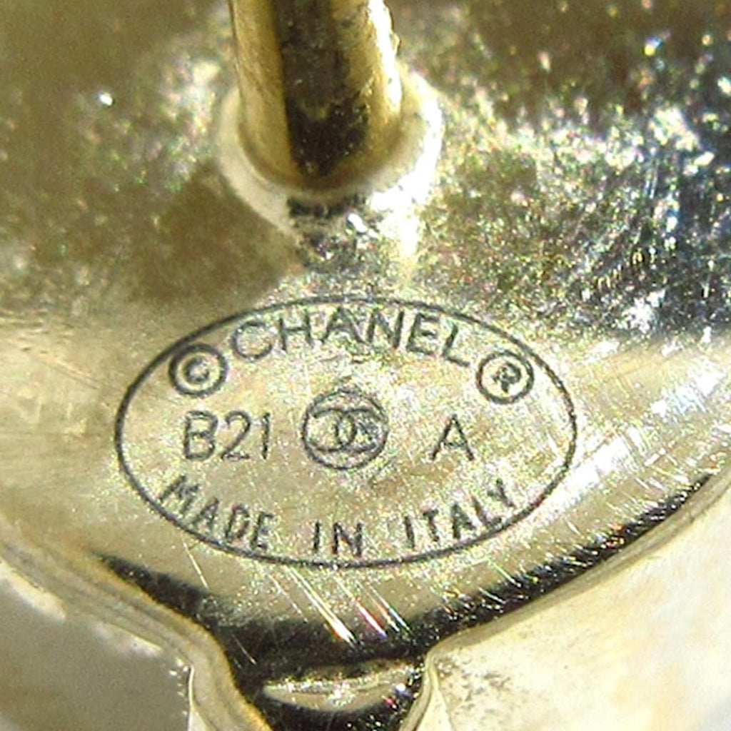 Chanel Faux Pearl & Strass CC Logo Push Back Drop Earrings (SHG-vniVOz)
