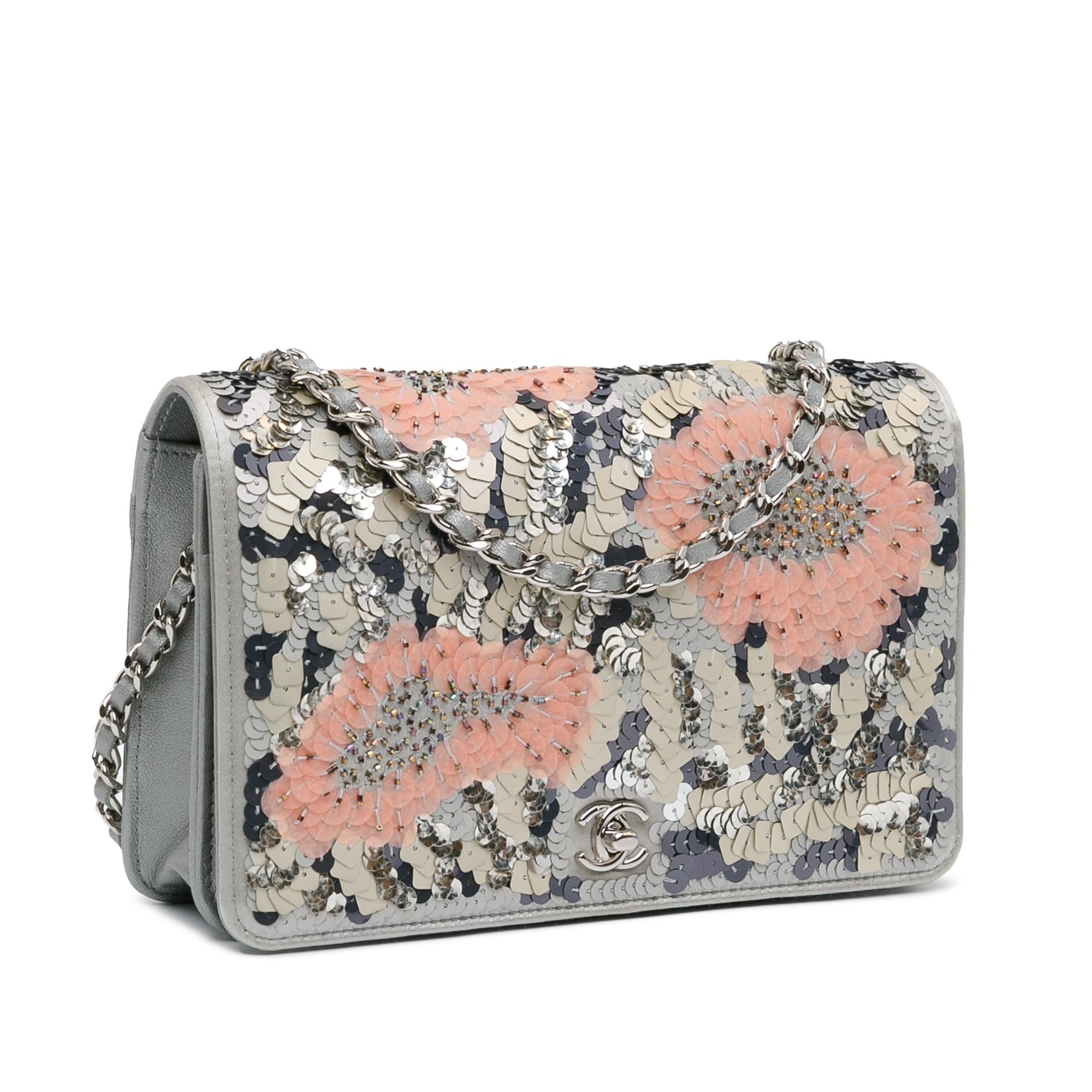 Chanel Flower Sequins Wallet On Chain (SHG-u3QW2r)