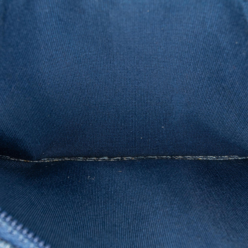 Chanel Frayed Denim Wallet On Chain