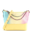 CHANEL CC PYTHON GABRIELLE HOBO BAG IN YELLOW MULTICOLOR
