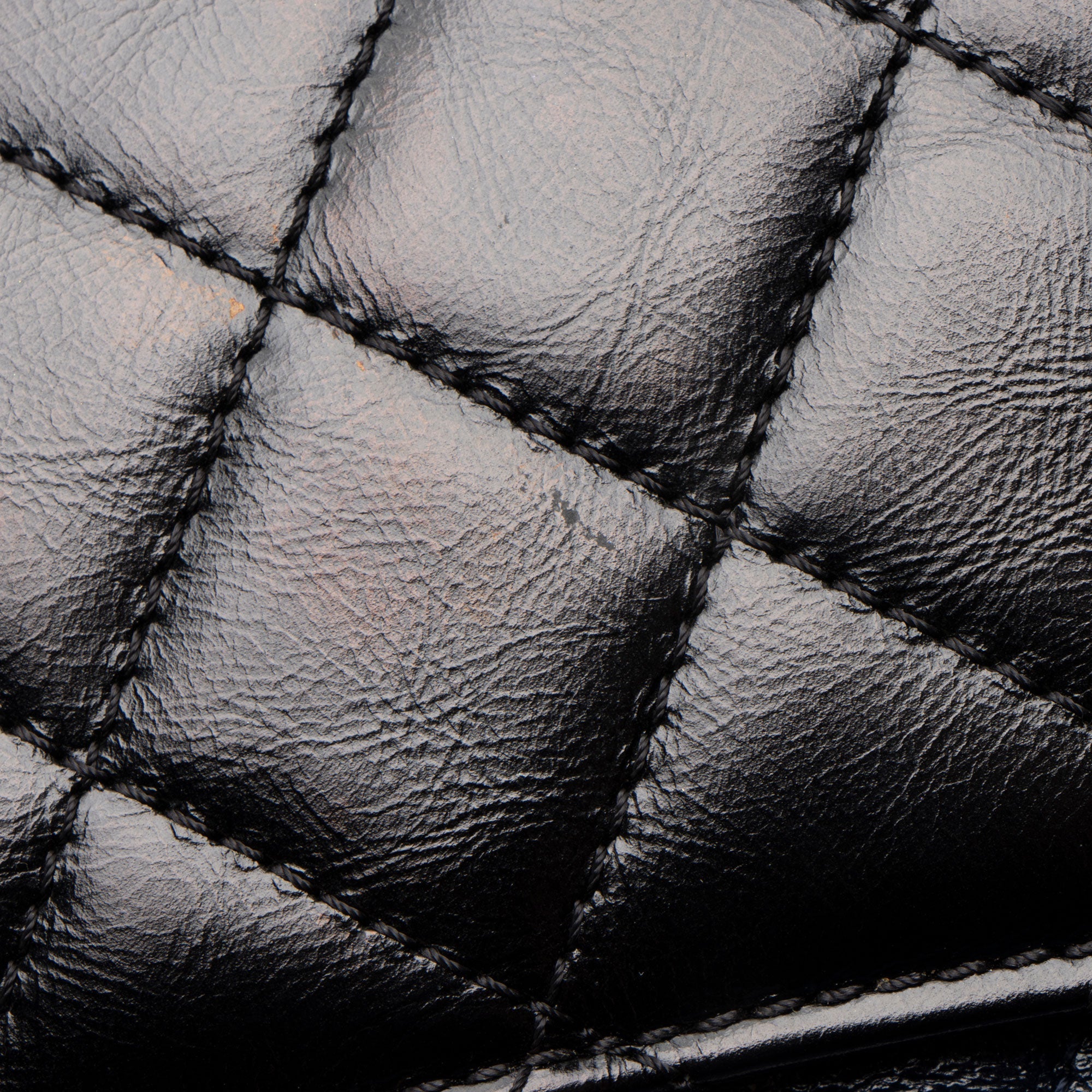 Chanel Glazed Calfskin CC Plate Medium Flap Bag
