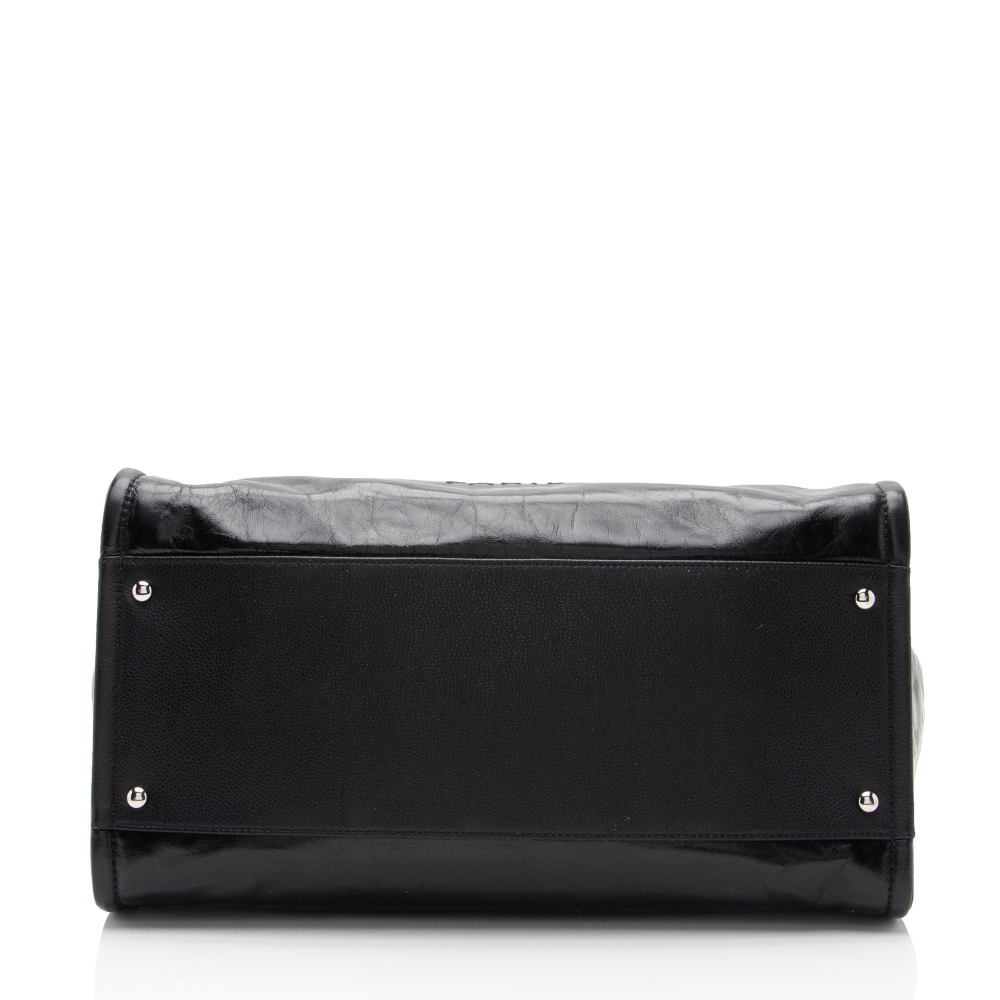 Chanel Glazed Calfskin Deauville Medium Tote (SHF-7Lzvto)