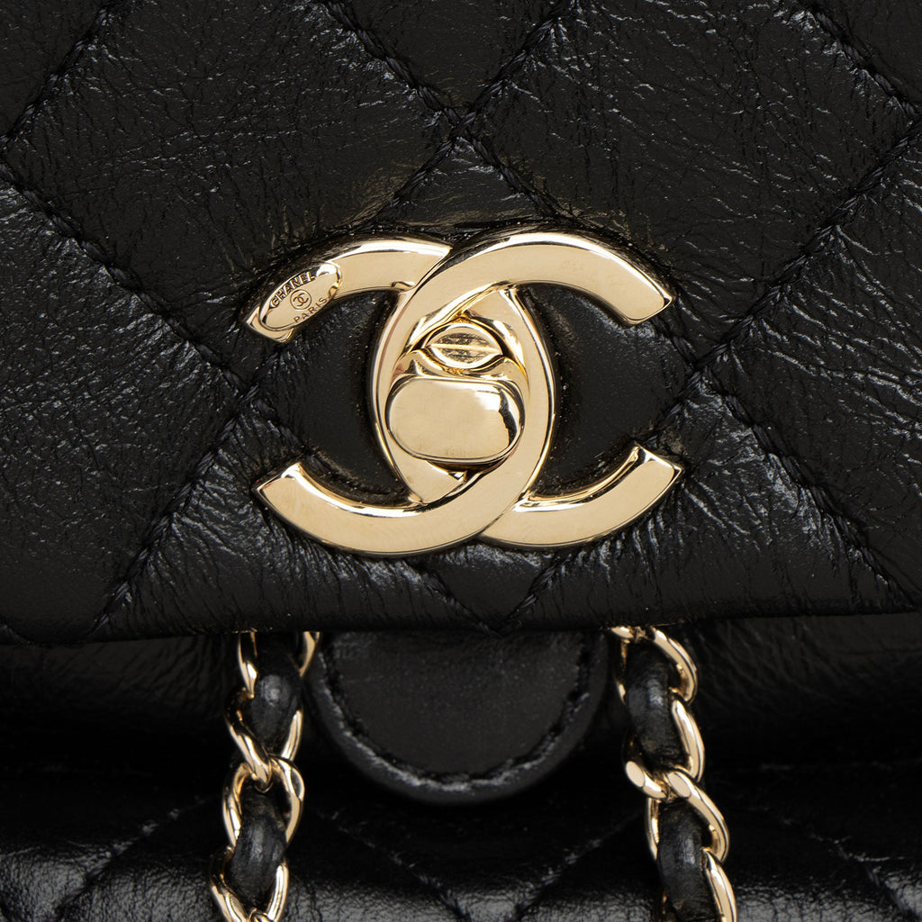 Chanel Glazed Calfskin Duma Small Backpack