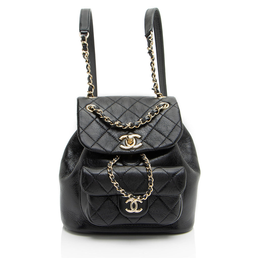 Chanel Glazed Calfskin Duma Small Backpack