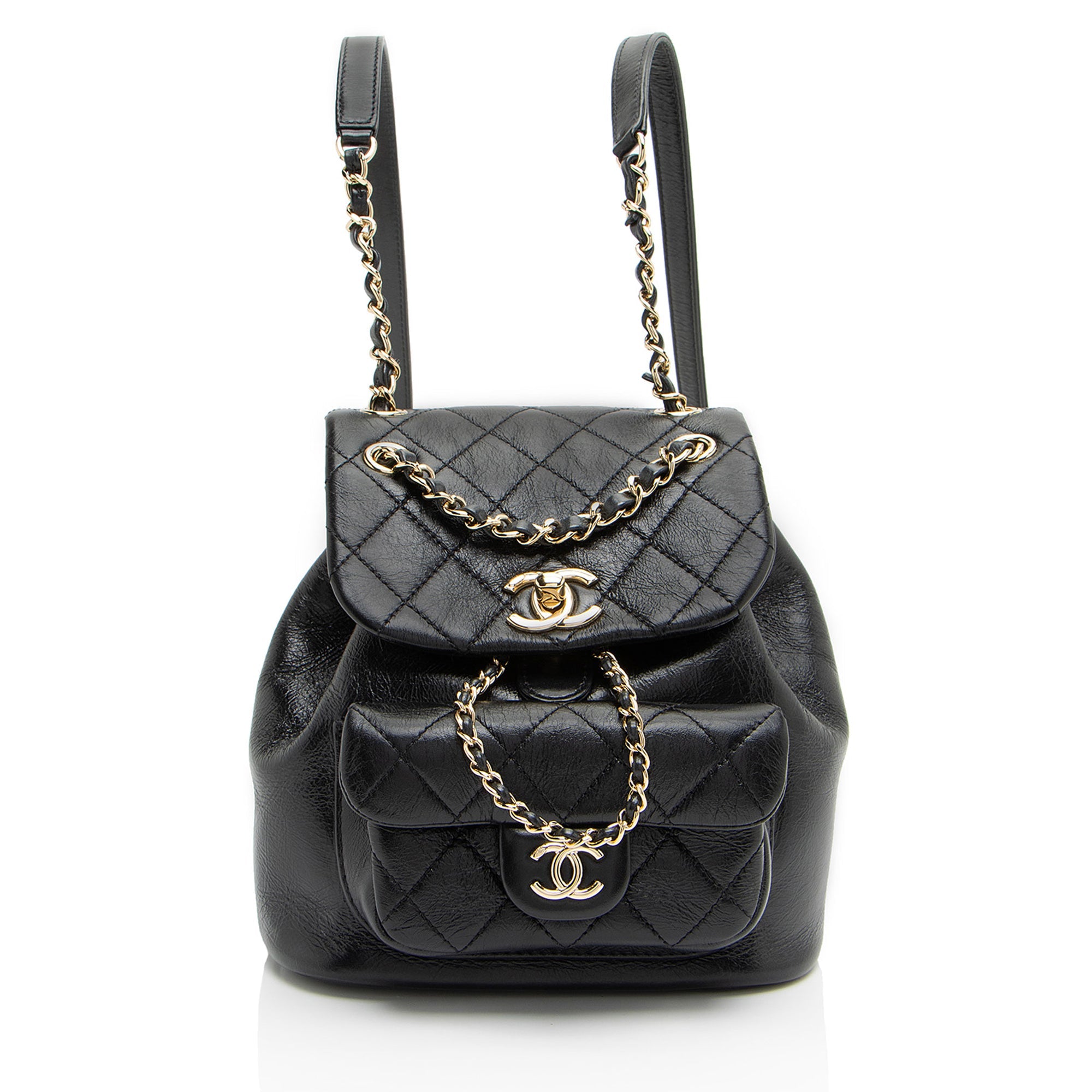 Chanel Glazed Calfskin Duma Small Backpack