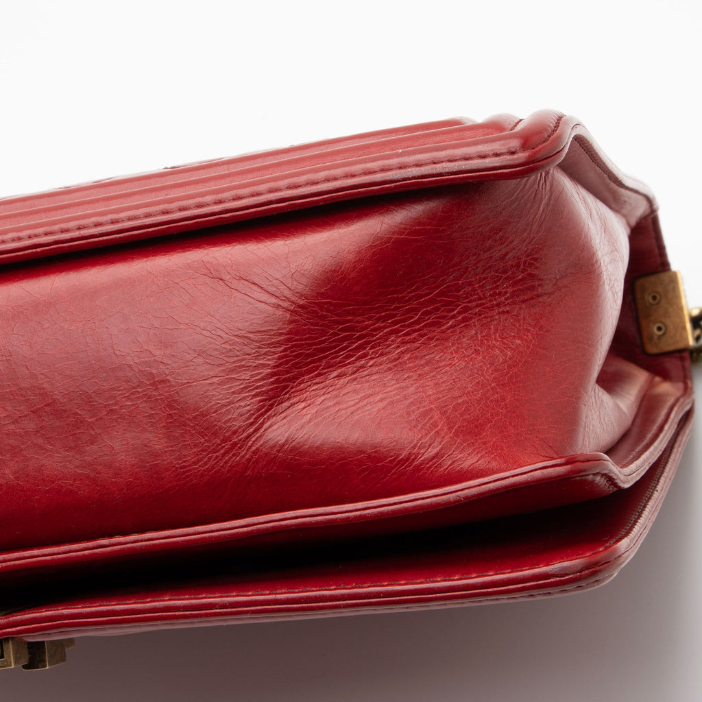 Chanel Glazed Calfskin Large Boy Bag (SHF-mCspEX)