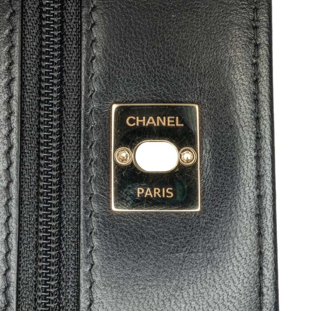 Chanel Glazed Calfskin Pearl Charms Wallet On Chain (SHG-slyTlx)