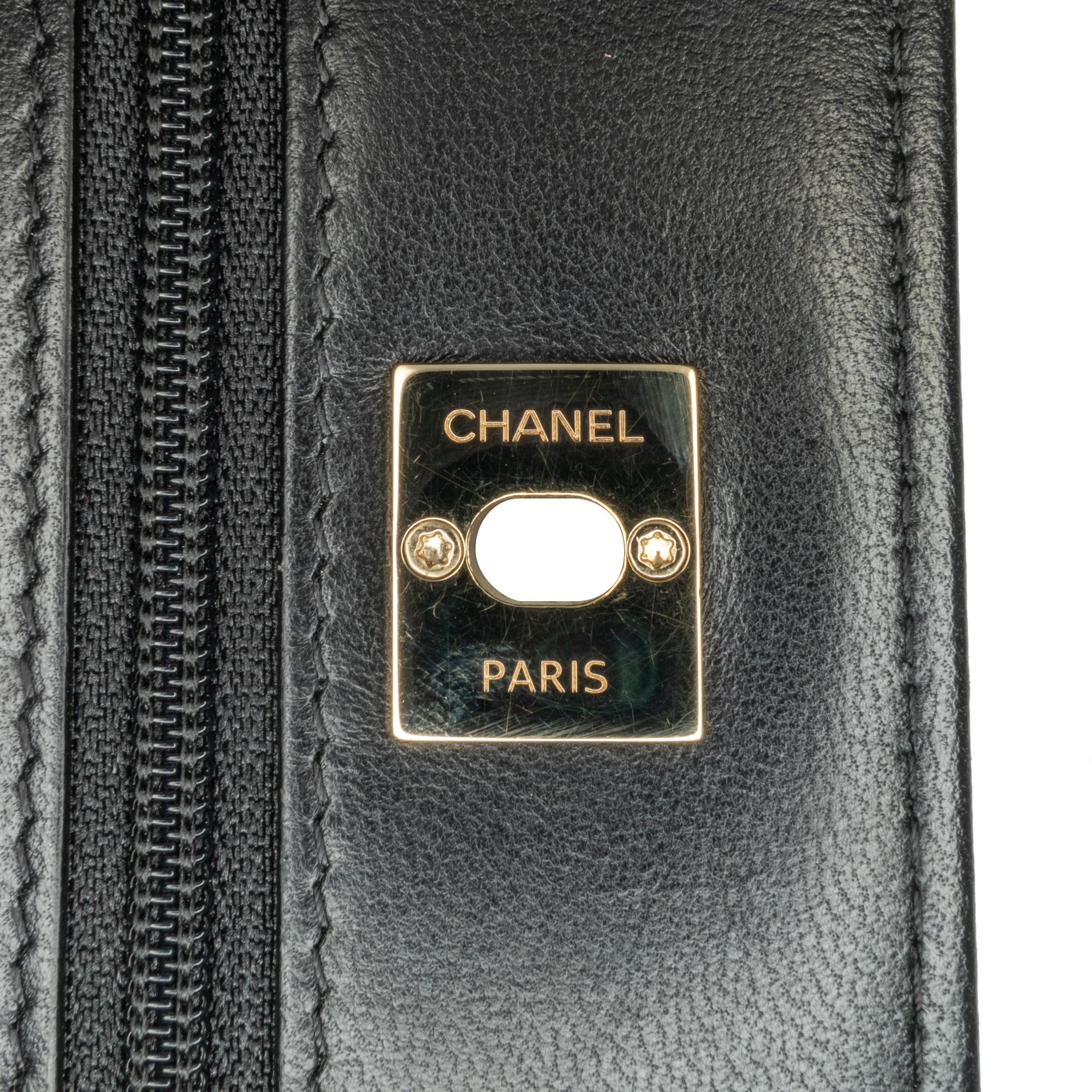 Chanel Glazed Calfskin Pearl Charms Wallet On Chain (SHG-slyTlx)