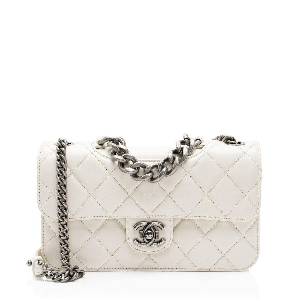 Chanel Glazed Calfskin Perfect Edge Medium Flap Bag