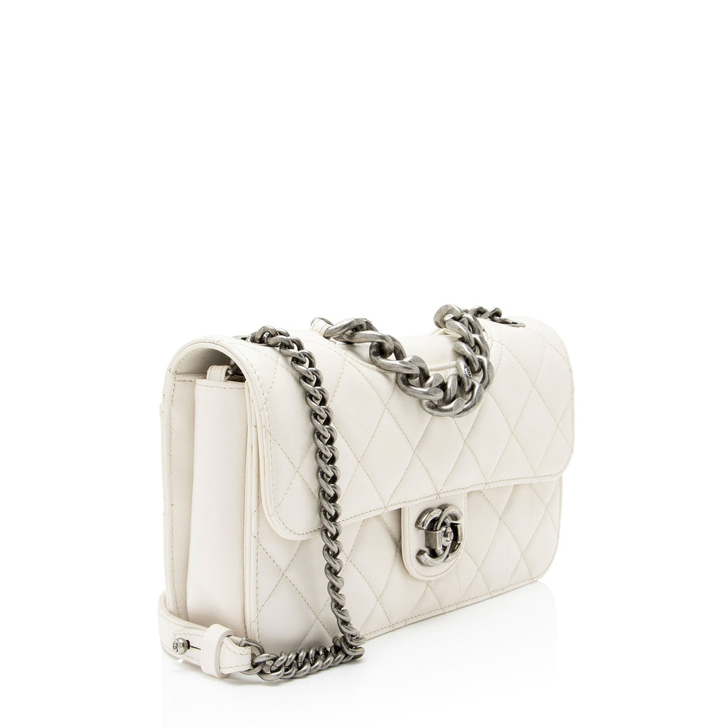 Chanel Glazed Calfskin Perfect Edge Medium Flap Bag