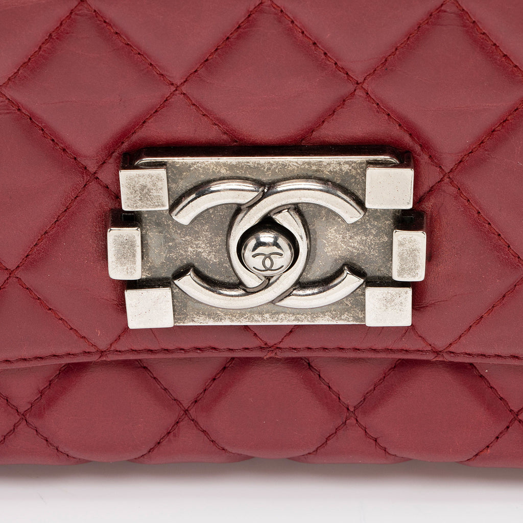 Chanel Glazed Calfskin Soft Small Boy Bag (SHF-2sRZT7)