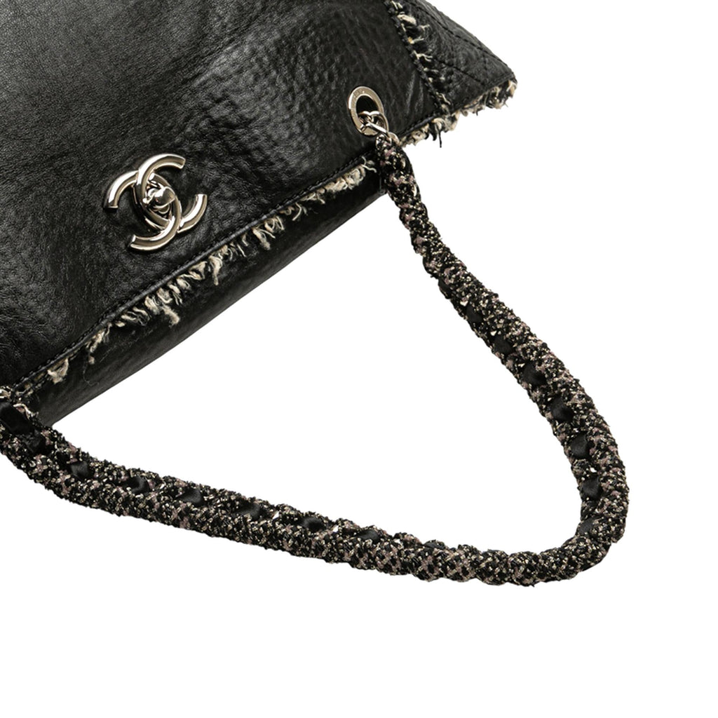 Chanel Glazed Calfskin Tweed Tweedy Shopping Tote