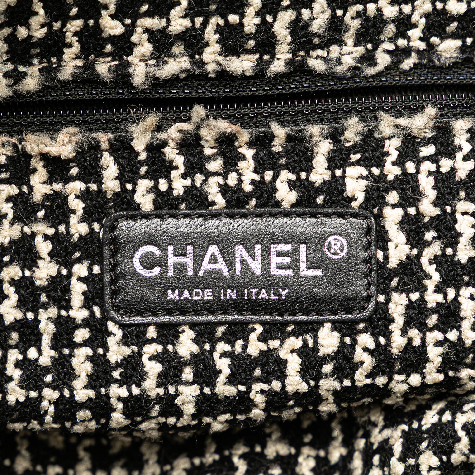 Chanel Glazed Calfskin Tweed Tweedy Shopping Tote