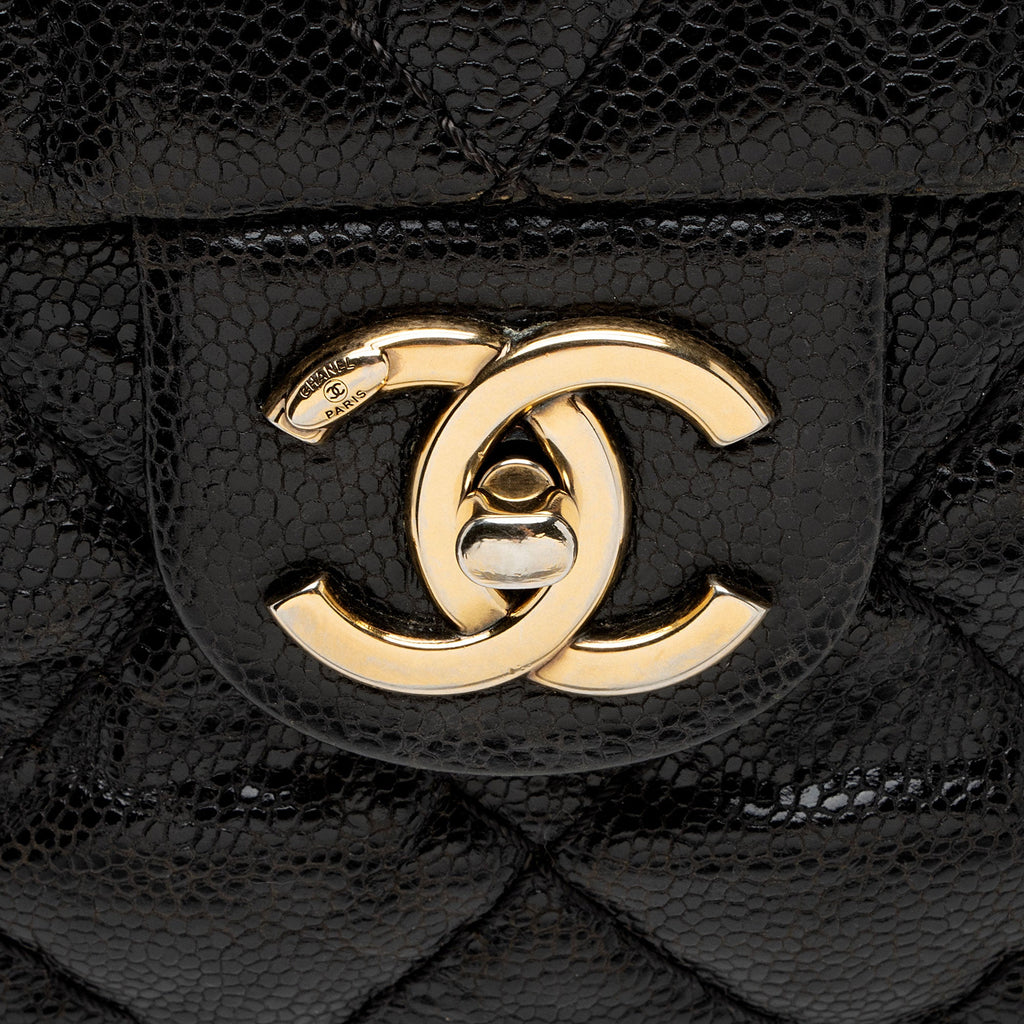 Chanel Glazed Caviar Coco Pleats Messenger Bag (SHF-KGhO50)