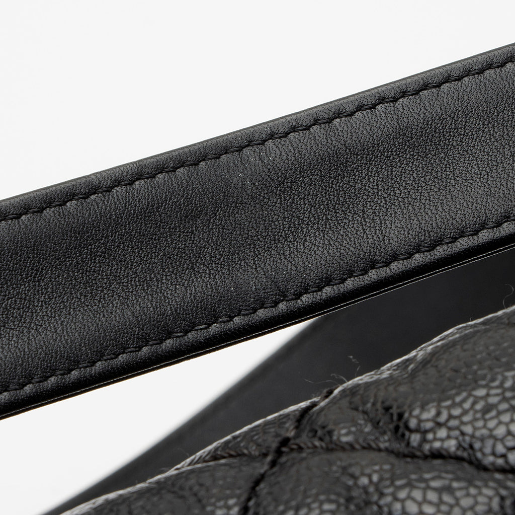 Chanel Glazed Caviar Coco Pleats Messenger Bag (SHF-KGhO50)