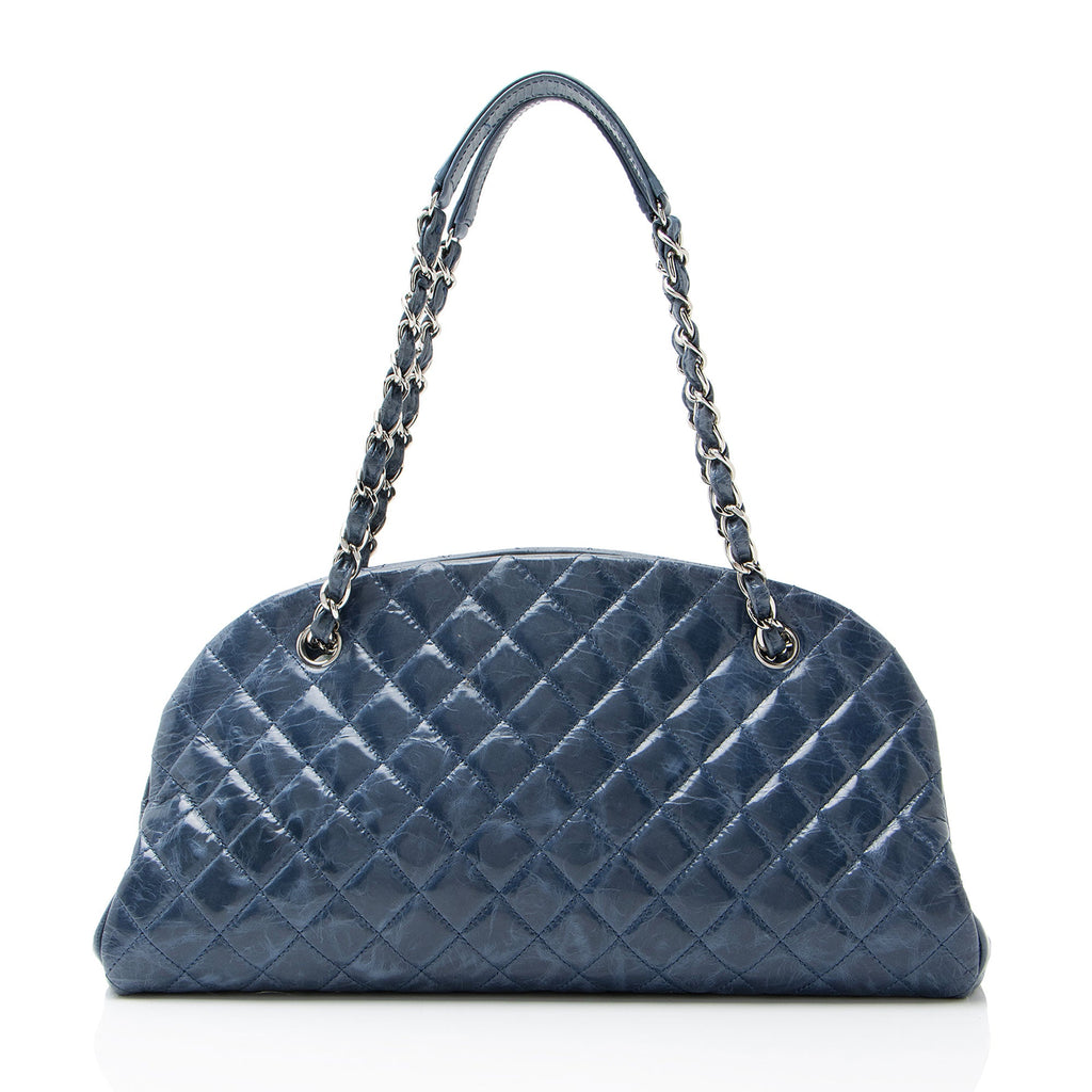Chanel Glazed Leather Just Mademoiselle Bowler Bag