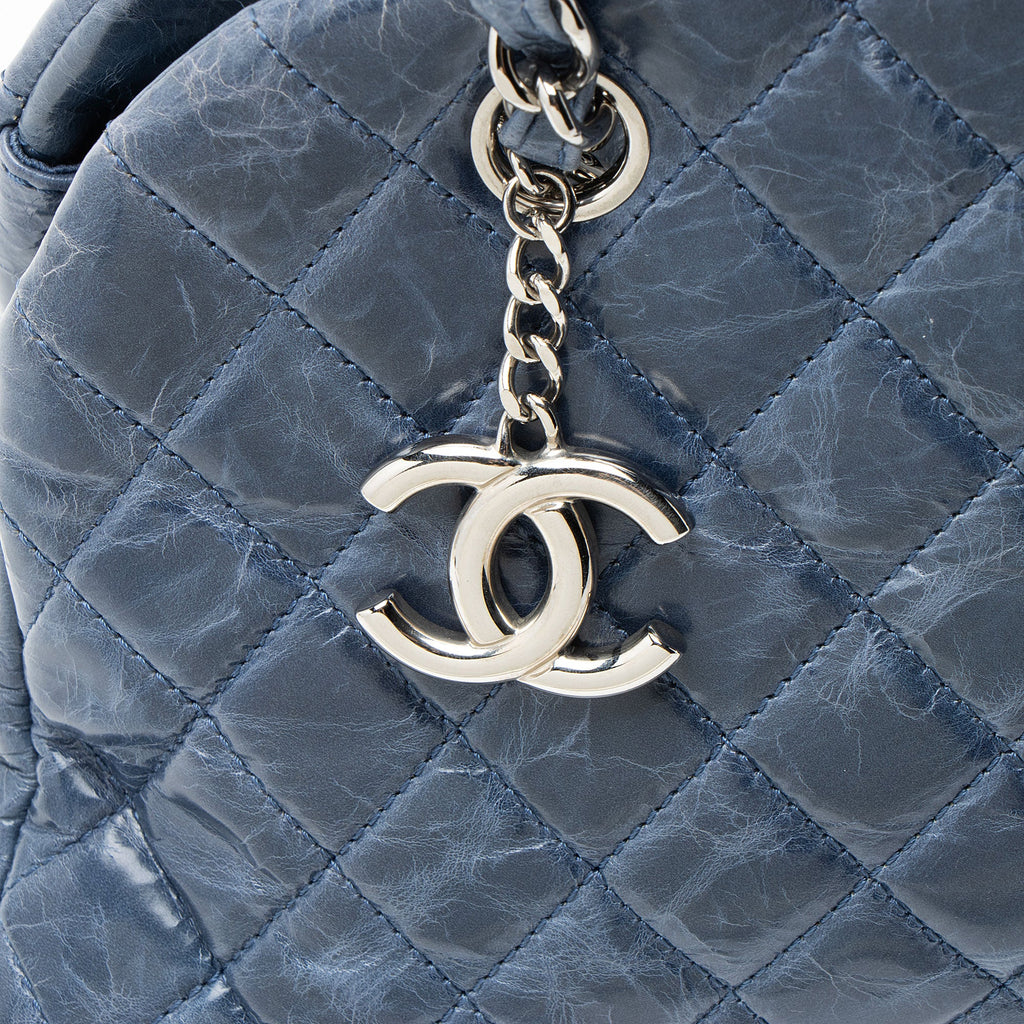 Chanel Glazed Leather Just Mademoiselle Bowler Bag