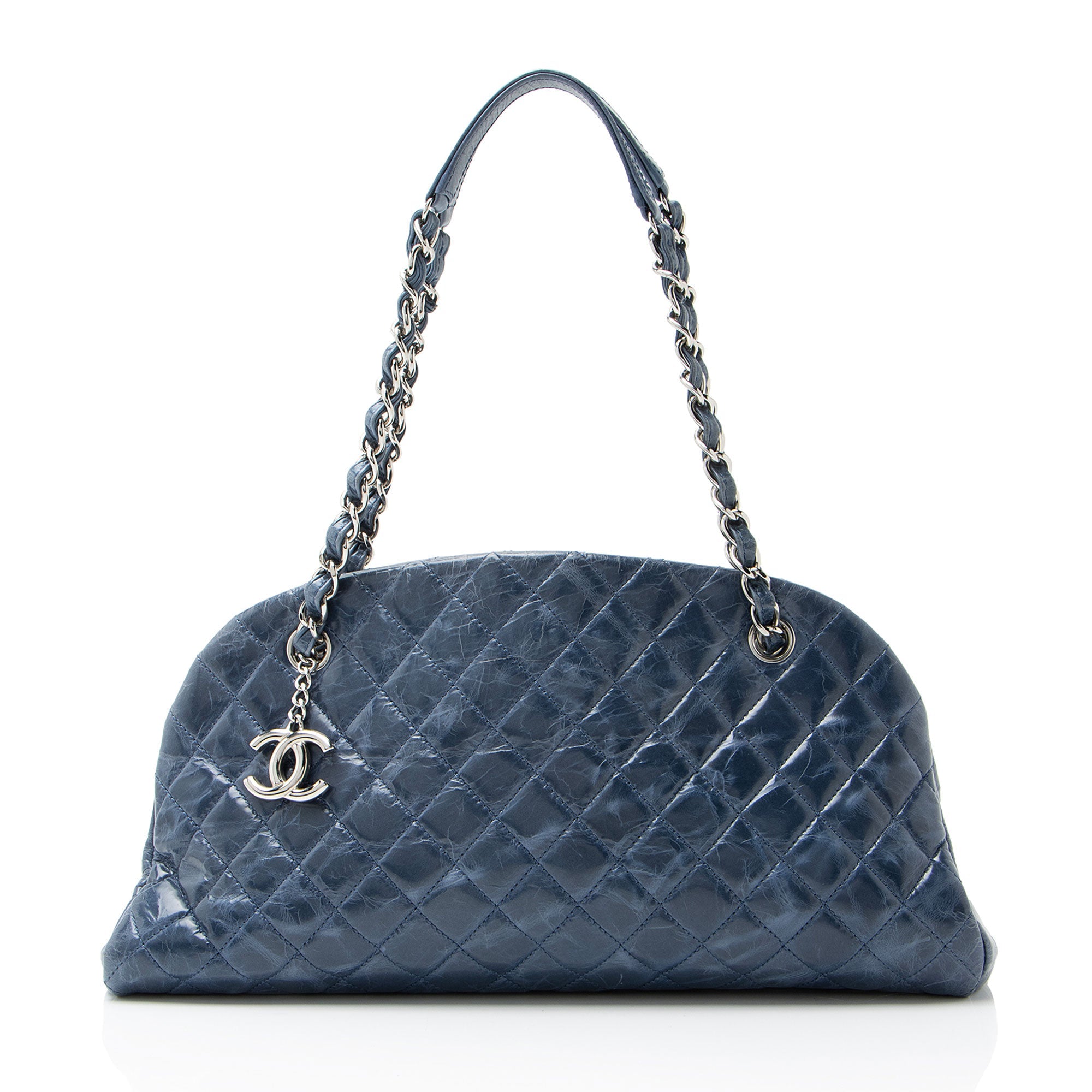 Chanel Glazed Leather Just Mademoiselle Bowler Bag