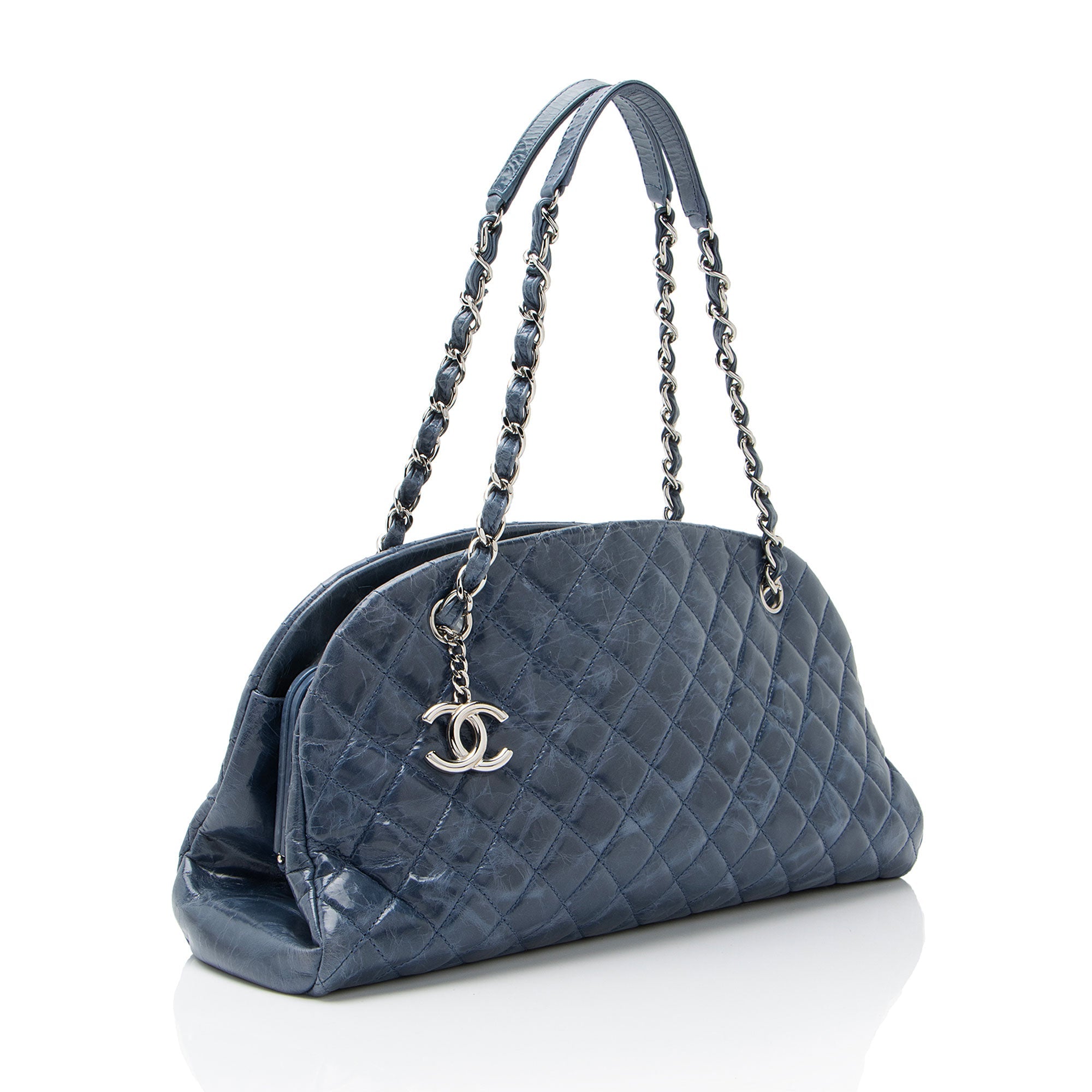 Chanel Glazed Leather Just Mademoiselle Bowler Bag