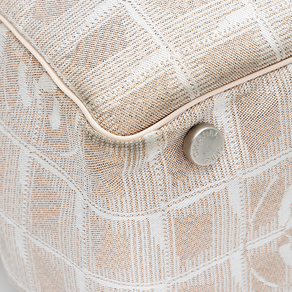 Chanel Glitter Nylon Travel Line Medium Tote (SHF-16771)