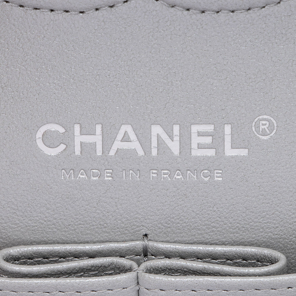Chanel Glittered Metallic Caviar Leather Classic Medium Double Flap Bag