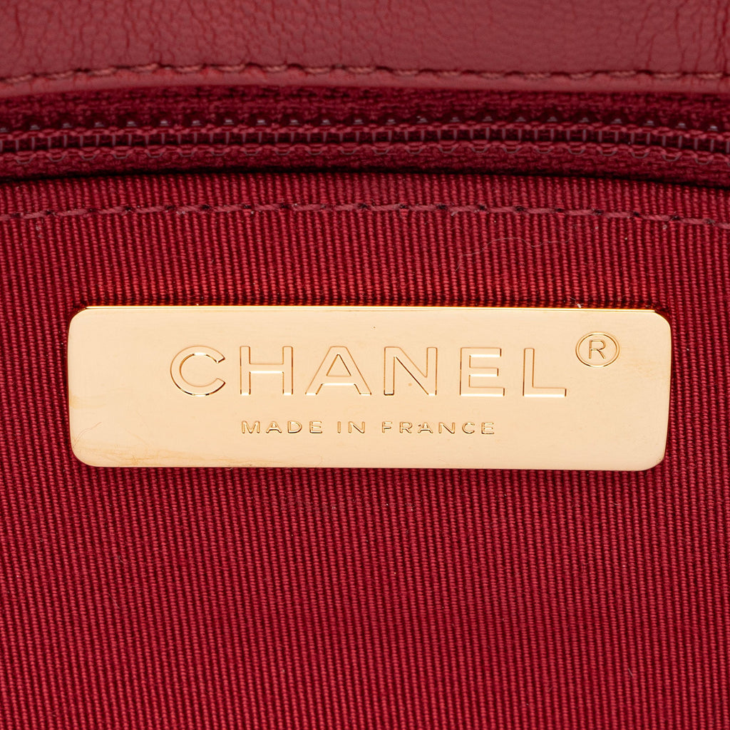 Chanel Goatskin 19 Large Flap Shoulder Bag