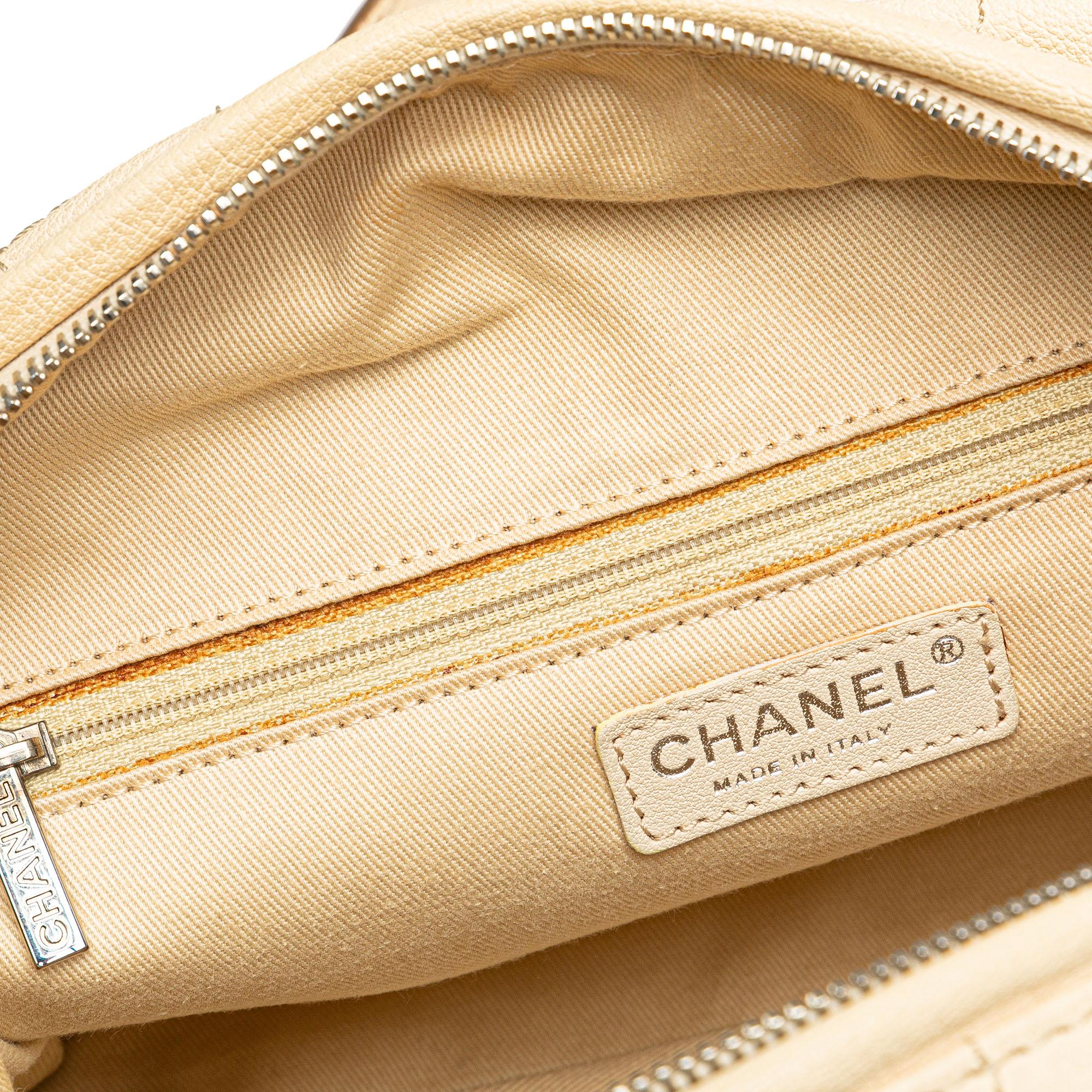 Chanel Goatskin Square Stitch Essential Bowler