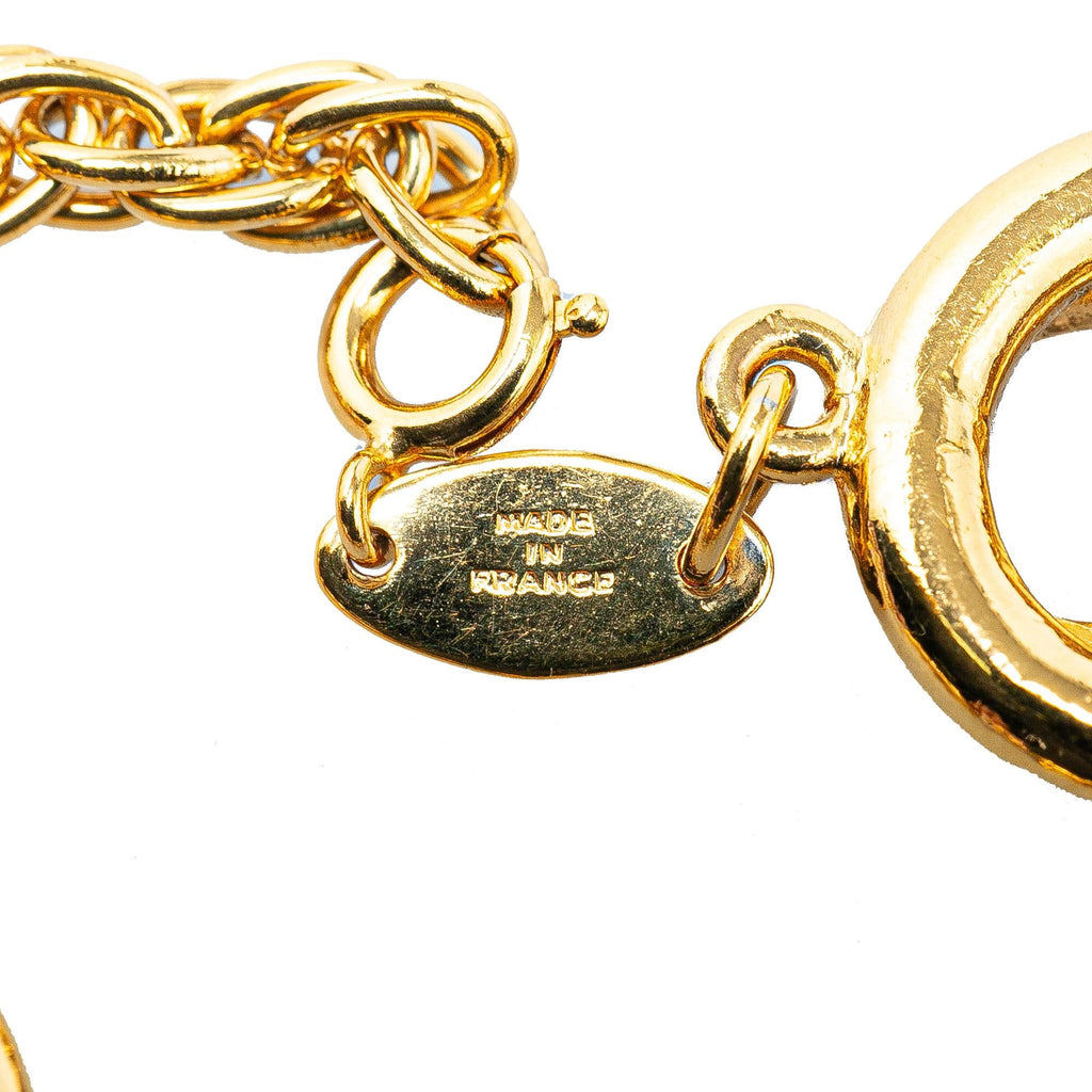 Chanel Gold Plated CC Chain Bracelet