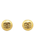 Chanel Gold Plated CC Clip On Earrings (SHG-3HNCUs)