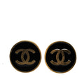 Chanel Gold Plated CC Clip On Earrings
