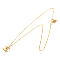 Chanel Gold Plated CC Pendant Necklace