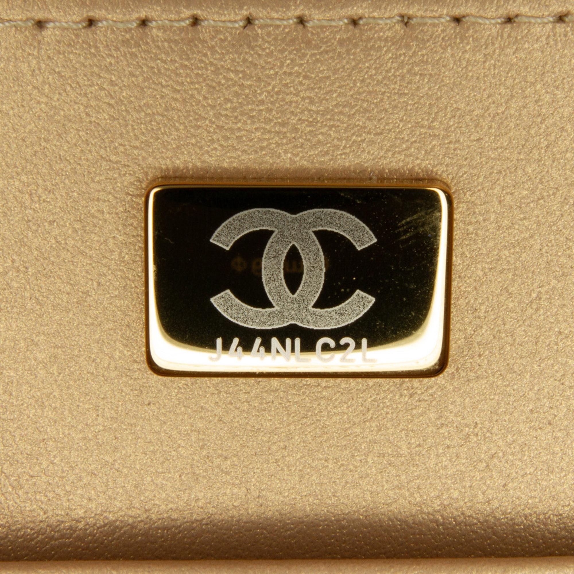 Chanel Golden Plate Vanity Case