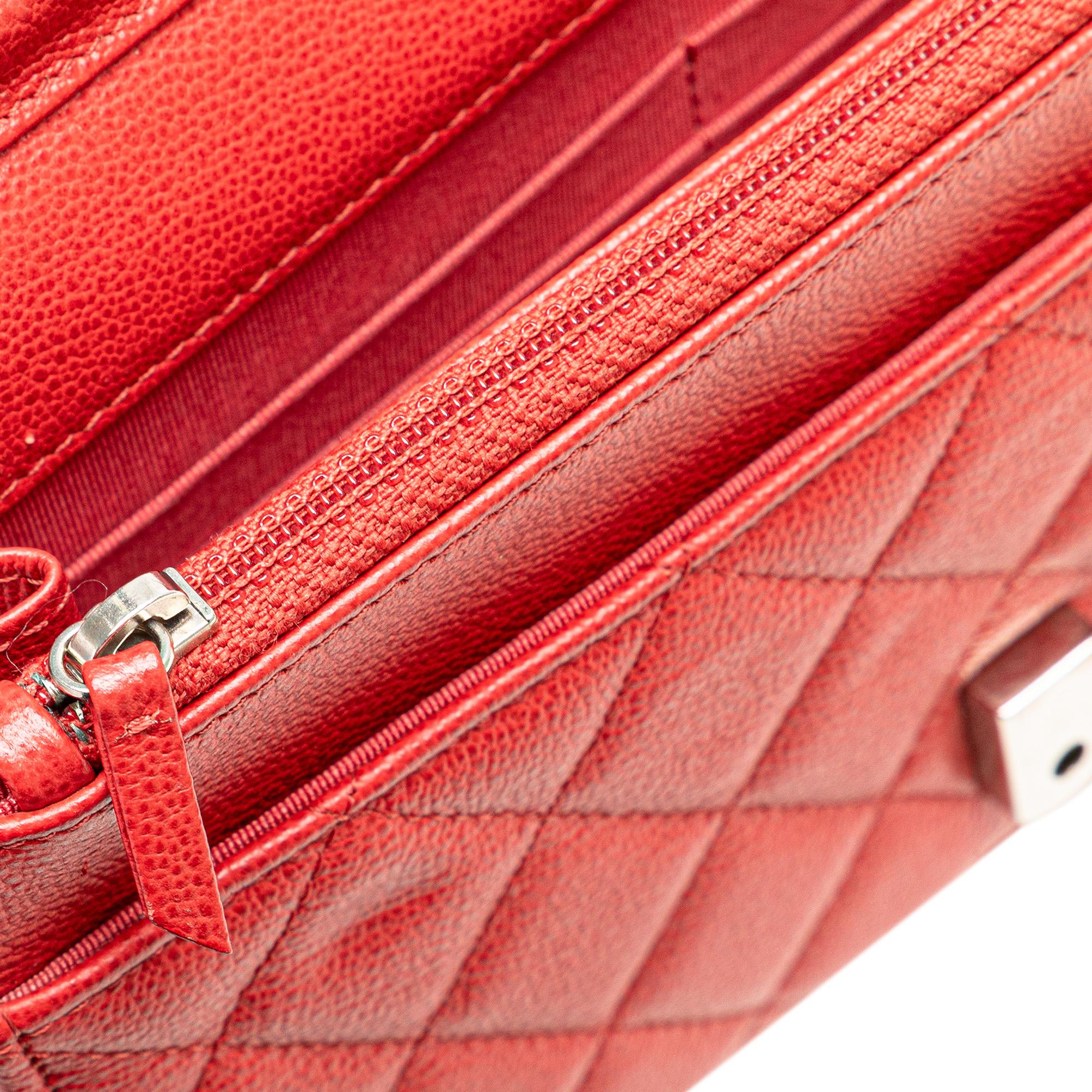 Chanel Grained Calfskin CC Box Wallet On Chain
