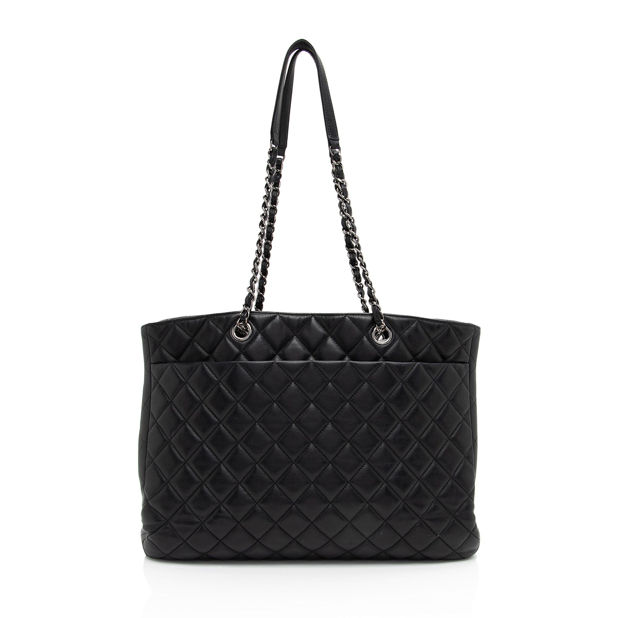 Chanel Grained Calfskin CC Large Shopping Tote (SHF-eEf2Jo)