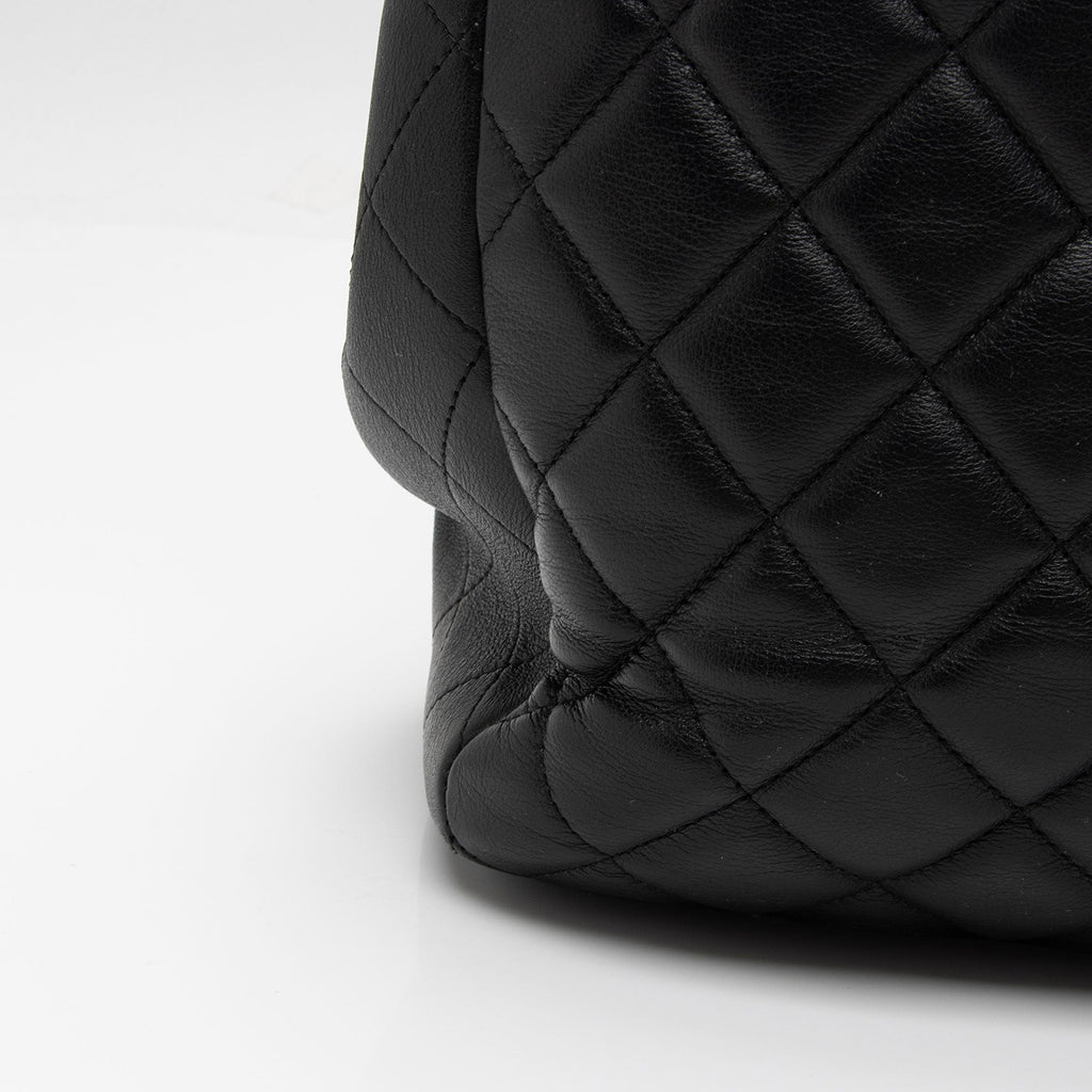 Chanel Grained Calfskin CC Large Shopping Tote (SHF-eEf2Jo)