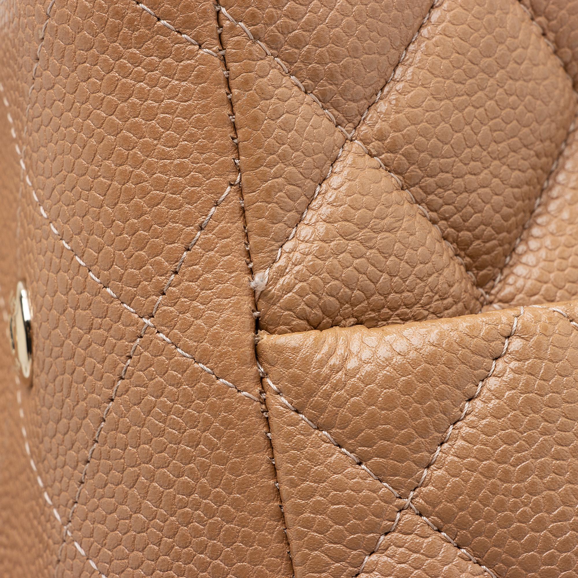 Chanel Grained Calfskin CC Large Shopping Tote (SHF-oUtFnS)