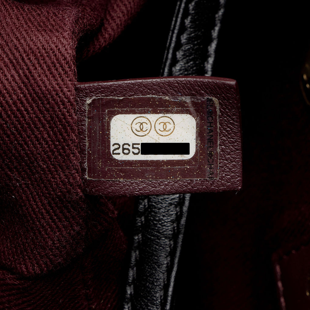 Chanel Chevron Grained Calfskin CC Backpack