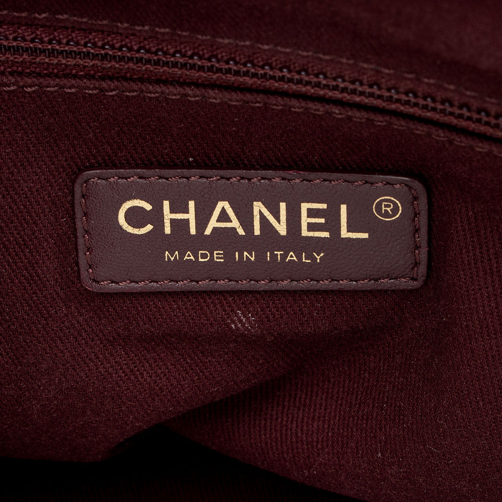 Chanel Chevron Grained Calfskin CC Backpack