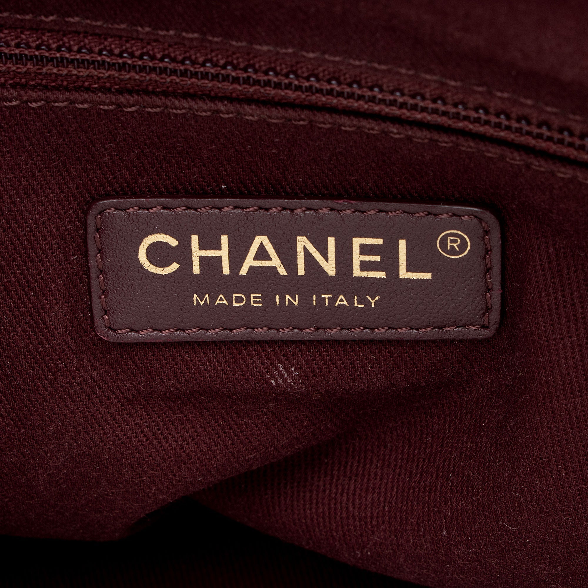 Chanel Chevron Grained Calfskin CC Backpack