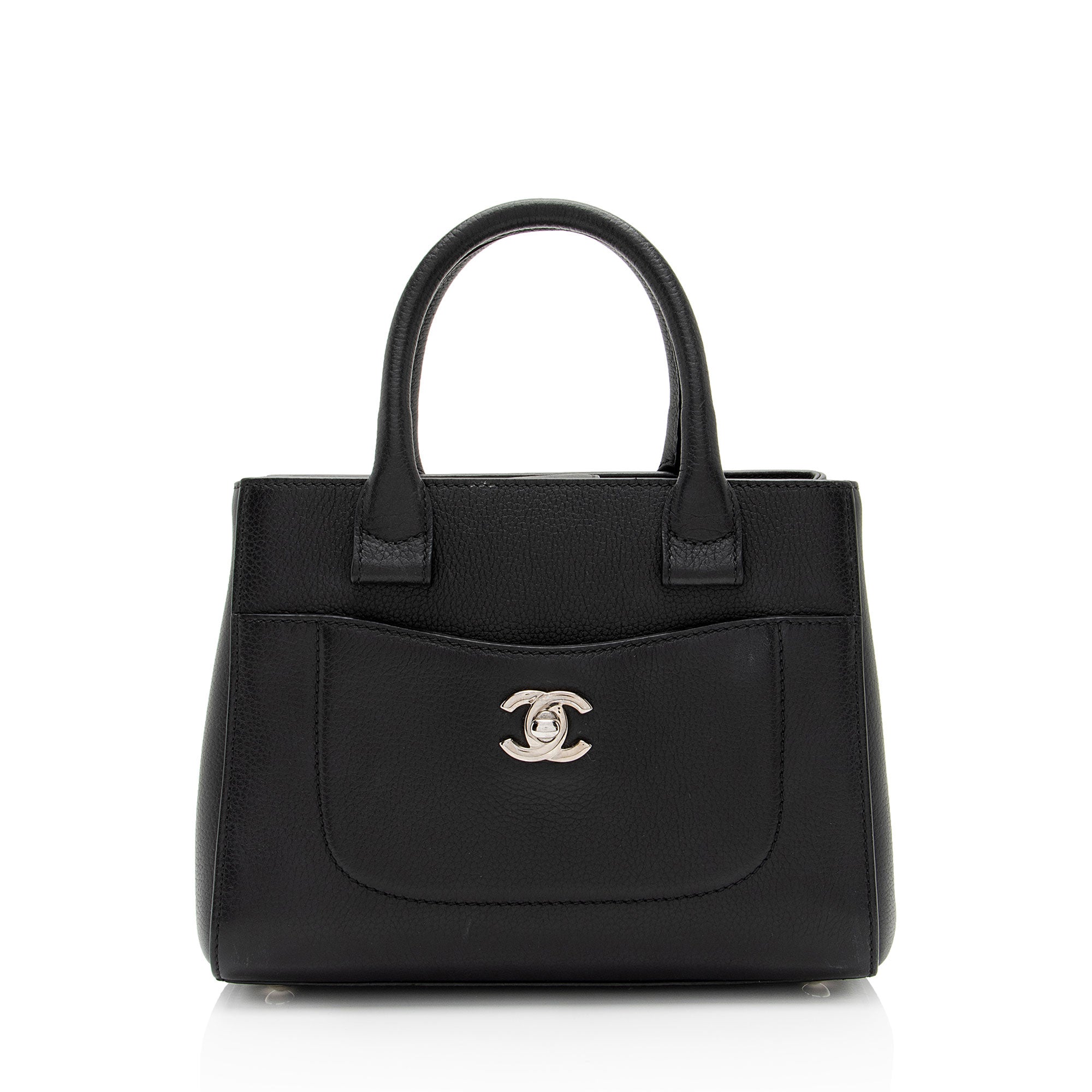 Chanel Grained Calfskin Executive Mini Shopper Tote (SHF-sRxeUb)